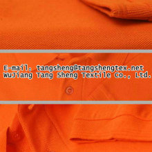 100% Recycled polyester knit pique jersey for T-shirt