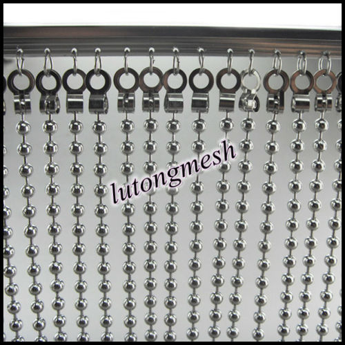 Decorative Metal bead curtain with track