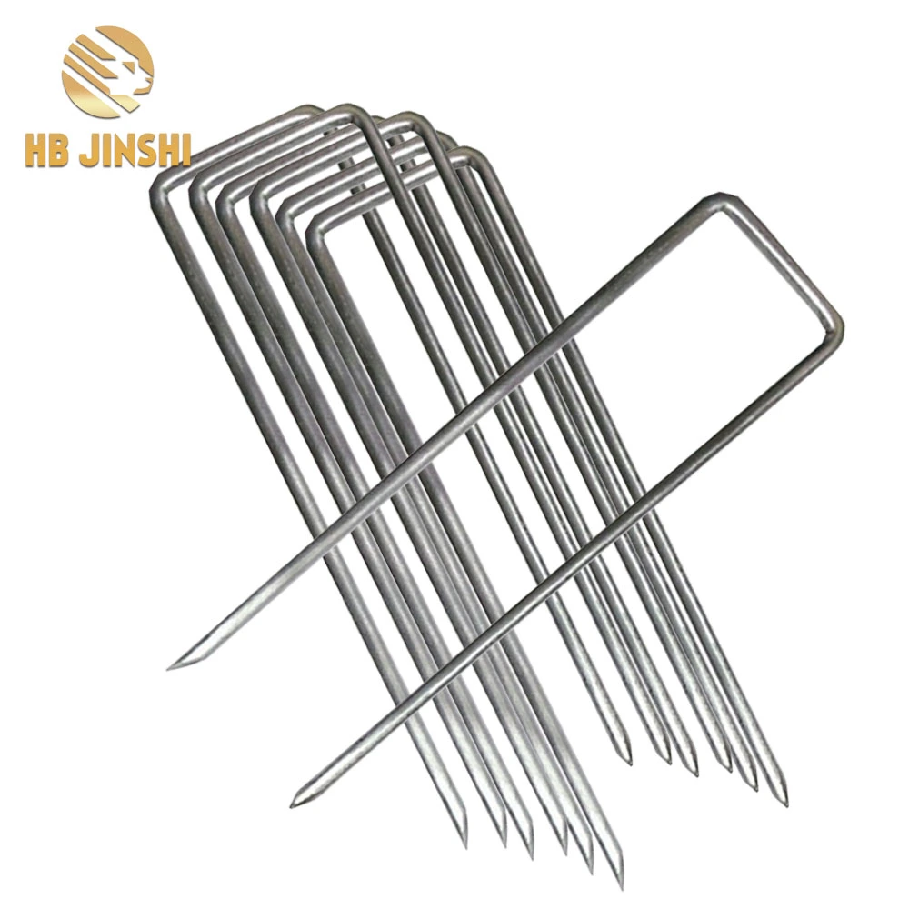 Anti-Rust Galvanized Garden Ground Pegs Staples 6