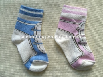 fashion shoe pattern matching color baby socks AQD-BB-12