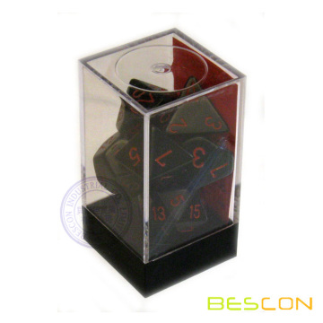 Popular Brick Packing Dice Set, Brick Box for Dice, Plastic Box Dice Packaging, Brick Dice Set