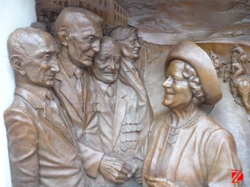 wall hanging relief for hotel decor with famous figures