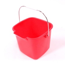 3 Quart Small Red Sanitizing Bucket: Square Containers for Cleaning Pails
