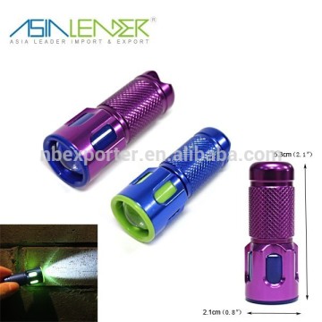 2015 New Design Useful Rotary Switch Mini LED Torch Light