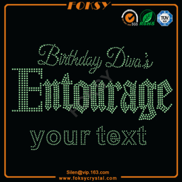 Brithday Divas Entourage Your Text hot fix motif