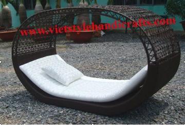 black chaise lounge