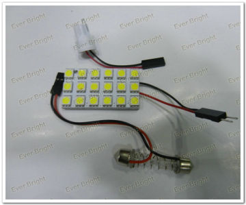 5050 18 SMD Festoon Dome light 18 Led light panel T10 adapters+ Festoon Dome Adapters,18 smd festoon dome adapter car vehicle le