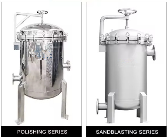 Paslanmaz çelik çok torba filtre muhafazası stainless steel multi bag filter housing