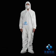 White protective coverall