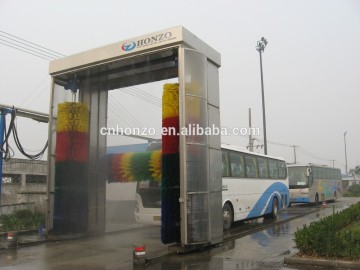 Automatic bus commercial washing machine and bus wash systems