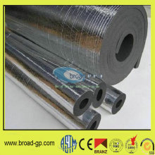heat insulation rubber plastic foam pipe with aluminum foil
