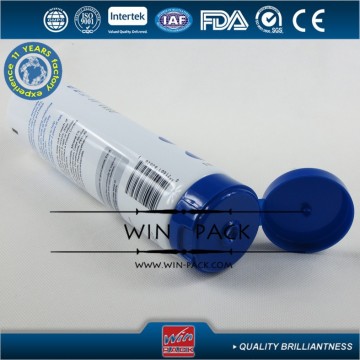 150ml round tube , round tube with blue cap, round tube with flip top cap