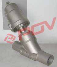 Welded Type Stainless Steel Pnematic Angle Seat Valve