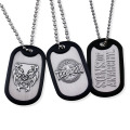 Wholesale Metal Necklace Sublimation Army Dog Tag