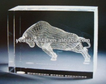 cube crystal 3d laser