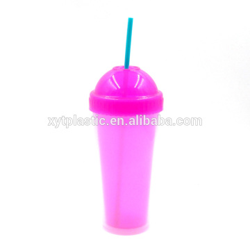 Double wall double plastic cup,double wall drink plastic cup,drink cup plastic