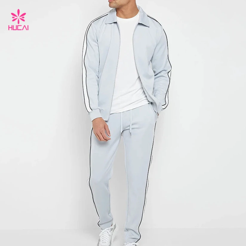 Casual Sweat Suits Jogger Set Jacket Wholesale Custom Men Tracksuit