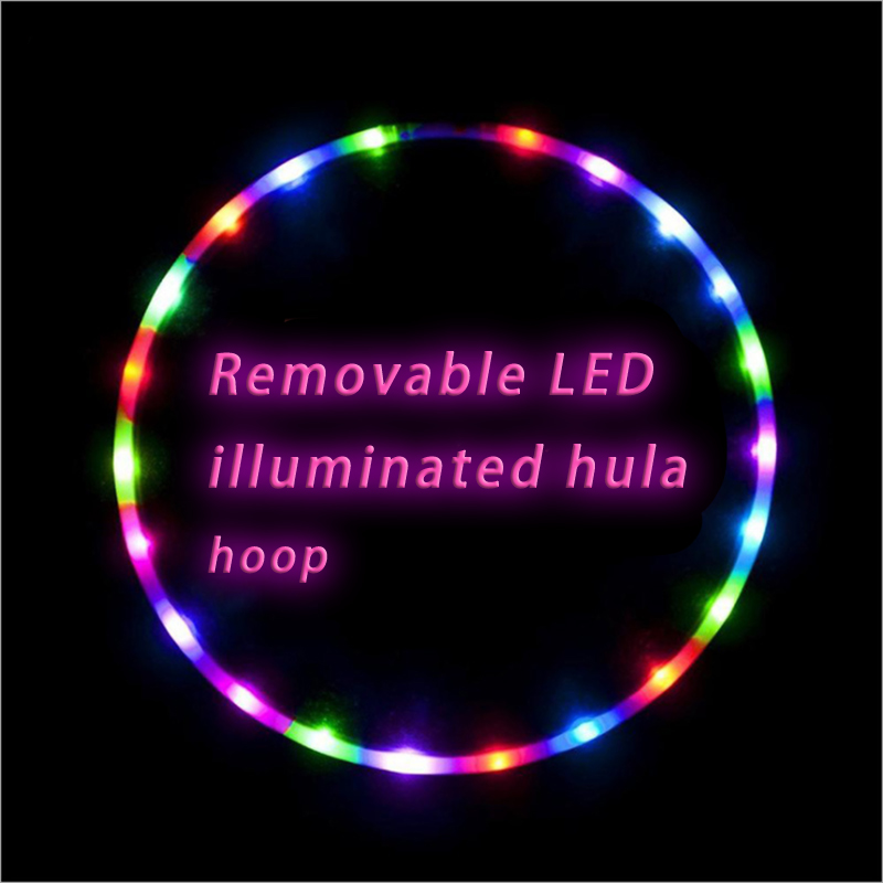 Luminous hula ring children kindergarten pupils beginners baby girl fitness hoop kids electronic hula ring