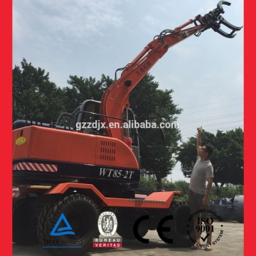 wantong wheel excavator 8tons small excavator