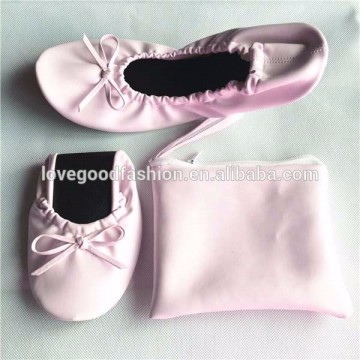 Fashion ballet shoe foldable flat ballet shoes women