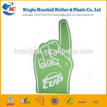 OEM logo color printing sports cheering foam hand/ 1 foam finger