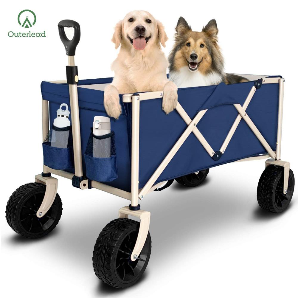 Outerlead Heavy Duty Folding Wagon with Big Wheels