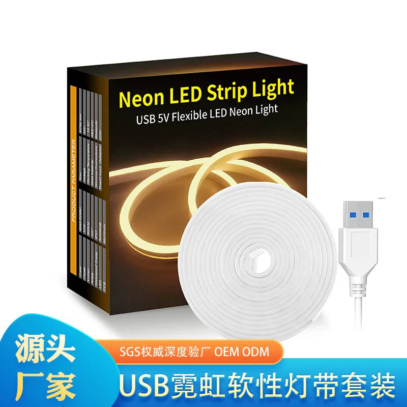 Colorful Flexible IP67 Silicone Neon Strip Lights for Home and Garden Decor