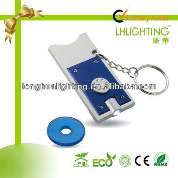 LED square shaped led keychain light