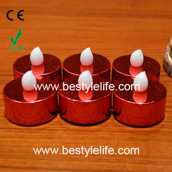 electroplate red tealight decorative mini led lights