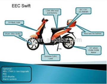 48V 350W 500W EEC EN19194 electric scooter electric bicycle