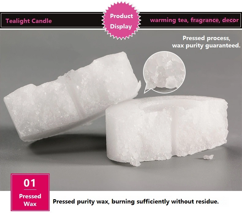 8 Hours Unscent White Cheap Mini Paraffin Tealight Candles