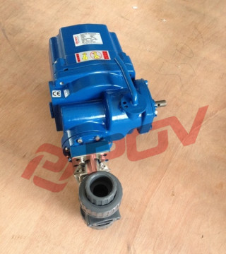 2 way upvc 1 inch electric plastic explosionproof ball valve