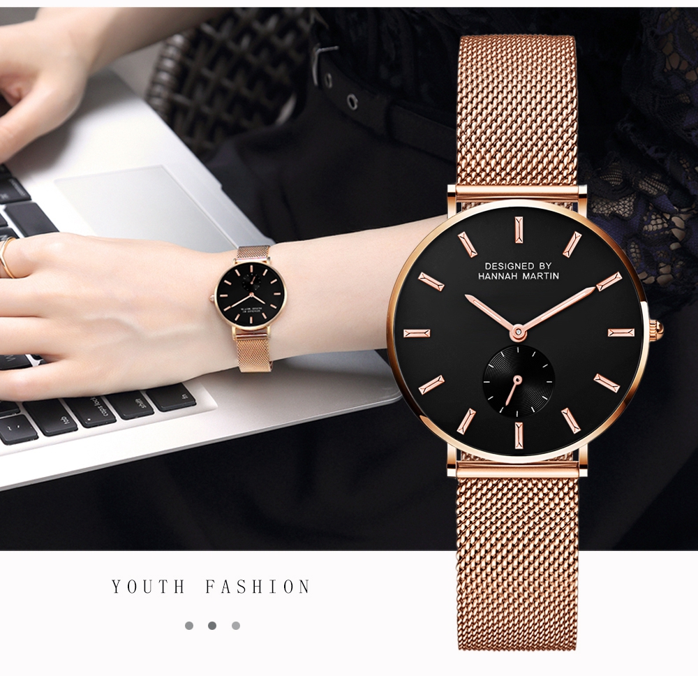 Hannah Martin 2138 Japan Movt Quartz Watch Stainless Steel Bezel Women Wristwatches Quartz OEM Watch montre et bracelet