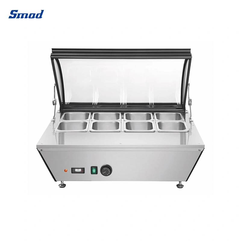 8X1/6 Gn Pan 67L Digital Control Ice Cream Display Showcase Freezer