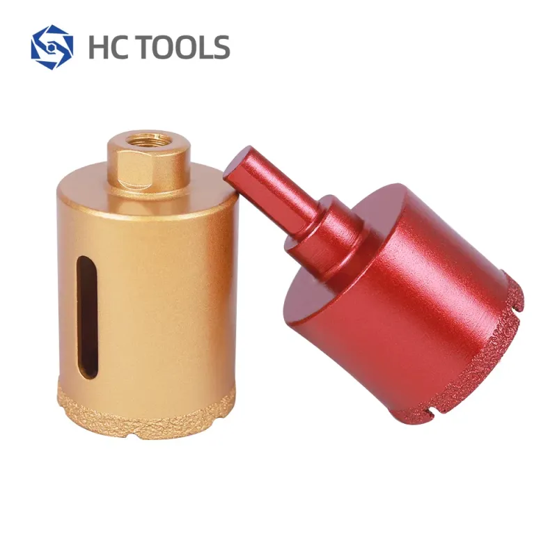 New Brazing Process Diamond Dry Core Drill Bit Set for Marble