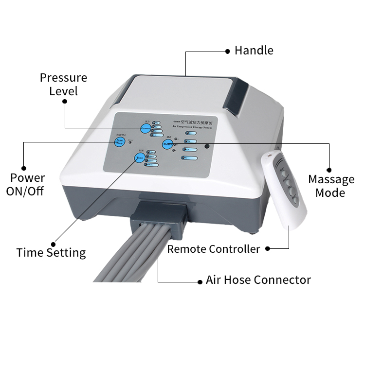 New intermittent pneumatic air compression lymphatic drainage massage machine