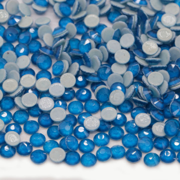 Neon Capri Blue Flatback Stones: Wholesale SS6-SS30 Glass Hotfix Crystals & Rhinestones in Bulk