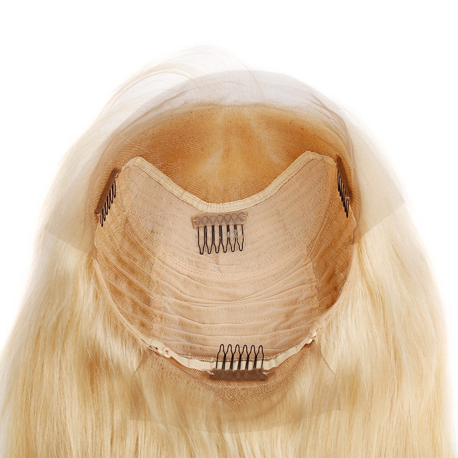 100% peruvian medium straight 8 inch full lace blonde 613 bob wigs human hair