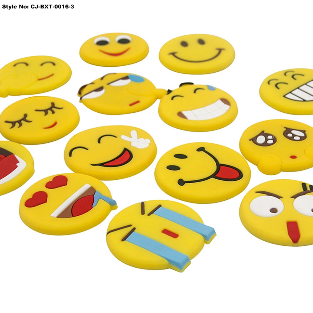 Hot Sale Smile Face PVC Round Dome Fridge Magnet Set