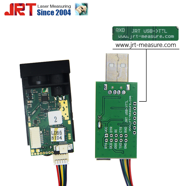 40m USART 레이저 거리 측정 센서 USB