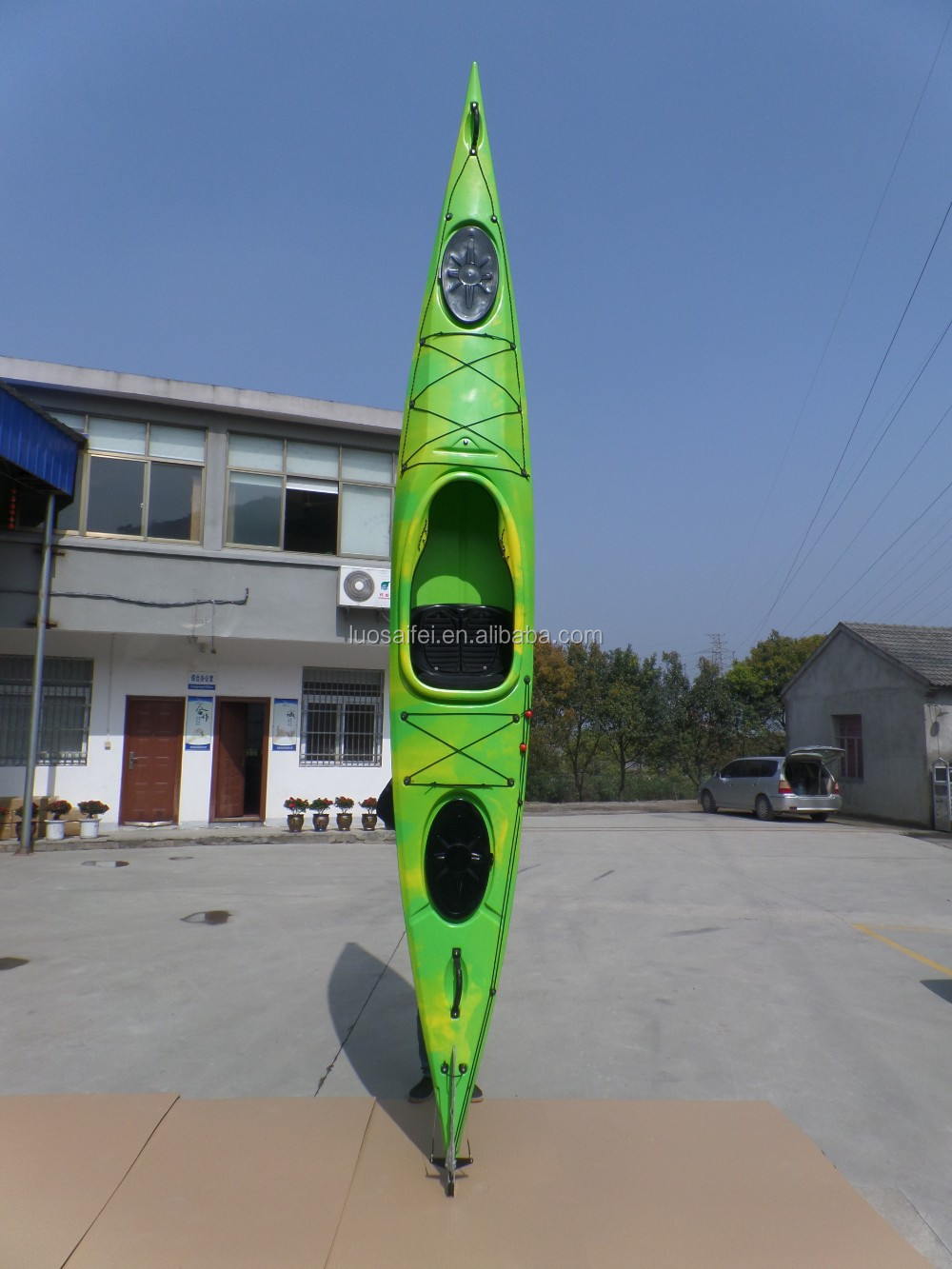 4.8 m sit in kayak or canoe wholesale with rudder system