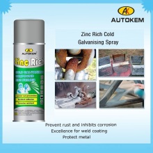 Rust Proof Zinc-Rich Spray Paint, Cold Galvanizing Zinc Spray