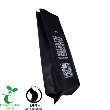 Bolsa de café de papel compostable de 1 kg para válvula unidireccional