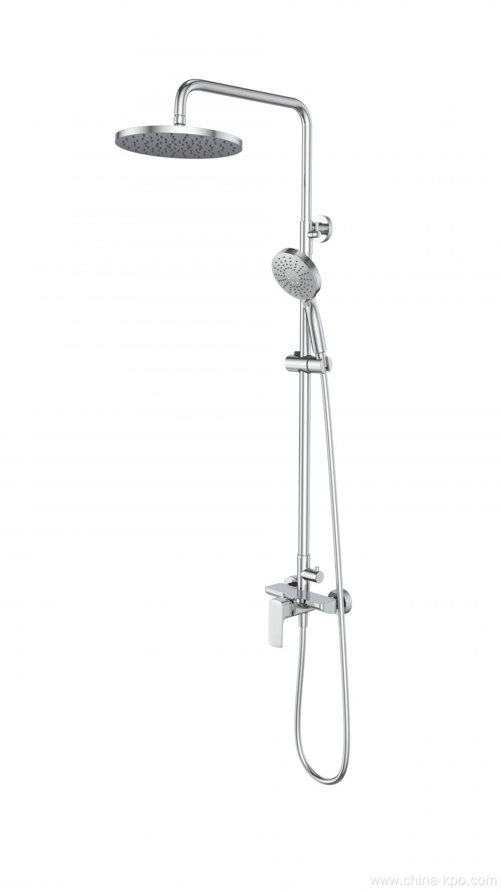 Rain Shower System Set in Chrome