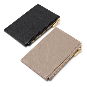 Ny minimalistisk designer quiltad vertikal korthållare plånbok