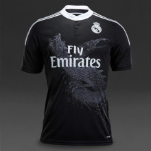 2014 Spain Club Real Madrid Third Away Black Soccer Jersey , Soccer uniform Custom Made