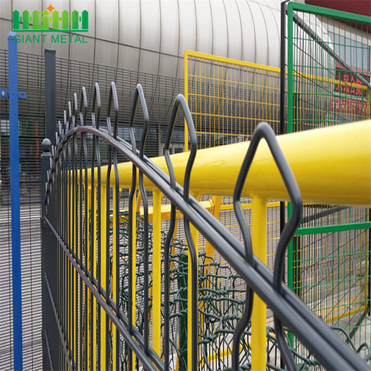 pvc coated welded double wire fence