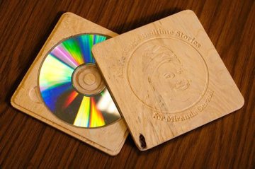 wooden CD case