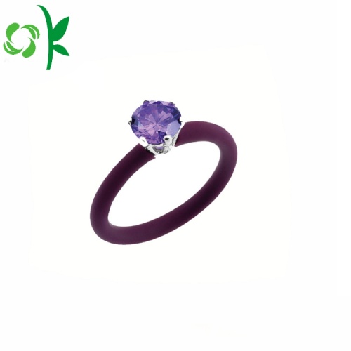 Desain Cincin Silikon Unik Diamond Bead Wedding Rings