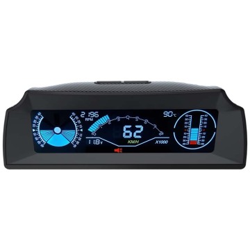  AUTOOL X90 OBD2 Car Head-Up Display with Slope Meter and Alarm 